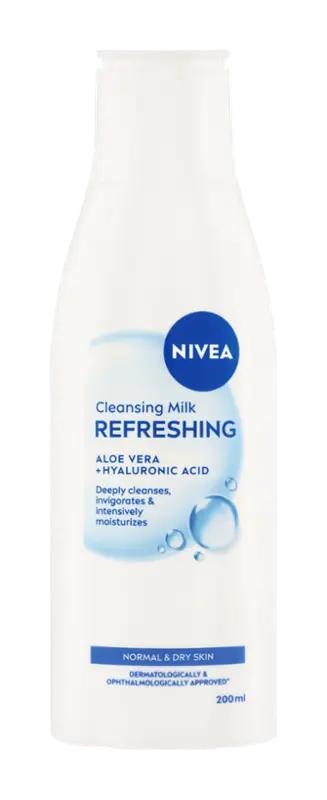 NIVEA Osvěžující čisticí pleťové mléko pro normální a suchou pleť, 200 ml