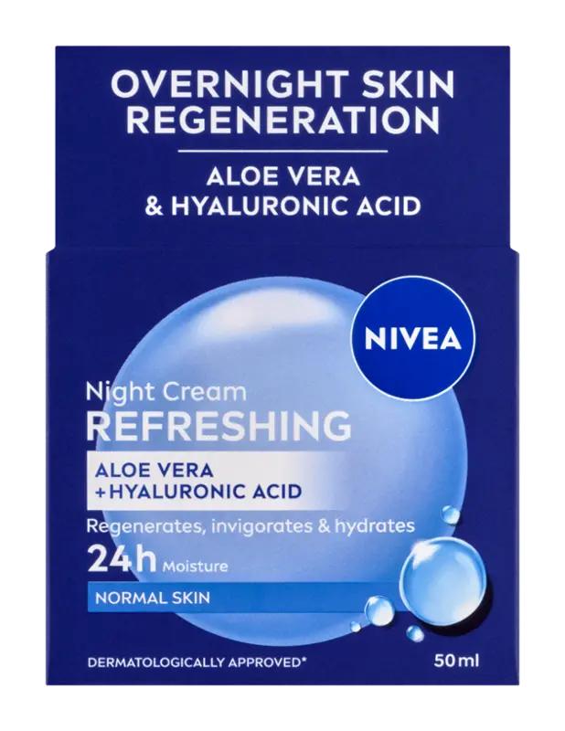 NIVEA Hydratační noční krém pro normální pleť, 50 ml