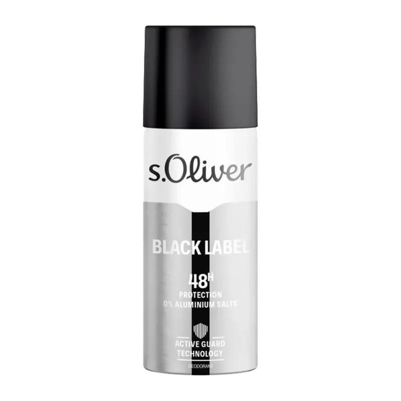 s.Oliver Deodorant sprej pro muže Black Label, 150 ml