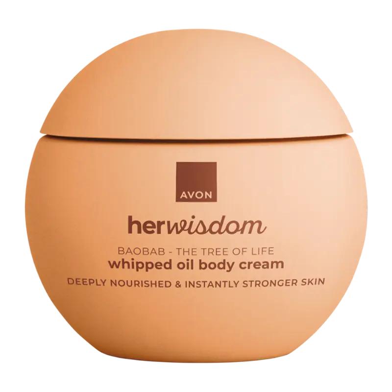 AVON Nadýchaný tělový krém Her Wisdom Baobab, 180 ml