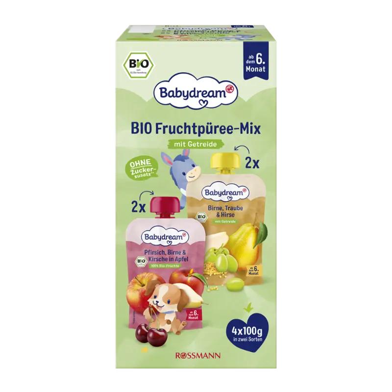 Babydream BIO ovocný příkrm Mix 4x 100 g, 400 g
