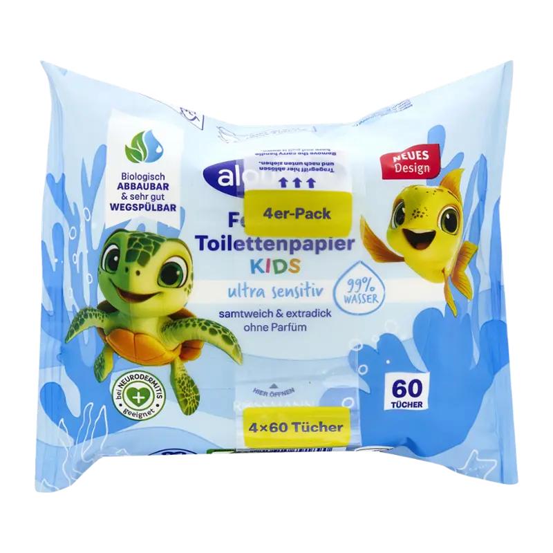 alouette Vlhčený toaletní papír pro děti Ultra Sensitiv, 240 ks