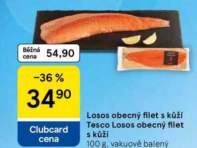 Losos obecný filet s kůží, 100 g