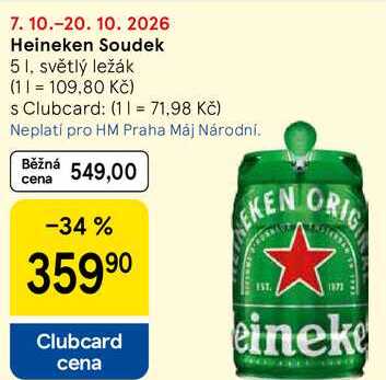 Heineken Soudek, 5 l