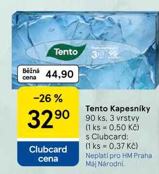 Tento Kapesníky, 90 ks, 3 vrstvy