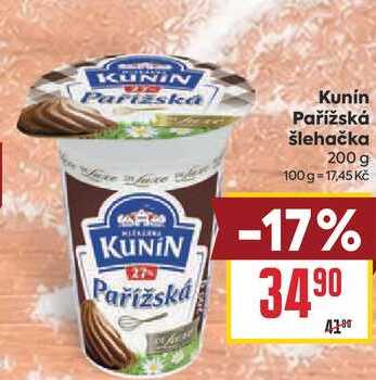 Kunin Pařížská šlehačka 200 g