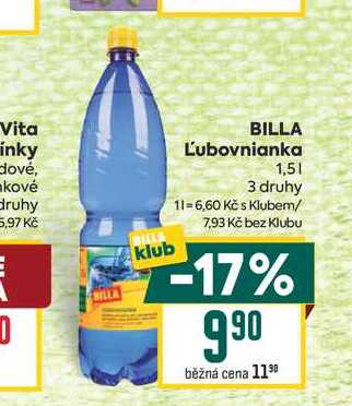 BILLA Ľubovnianka 1,5l