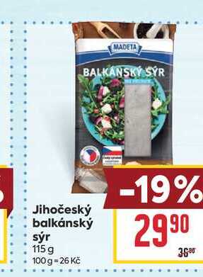 Jihočeský balkánský sýr 115 g