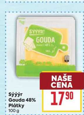 Sýýýr Gouda 48% Plátky 100 g 