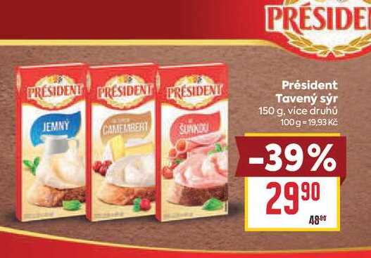 Président Tavený sýr 150 g