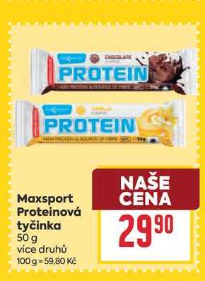 Maxsport Proteinová tyčinka 50 g
