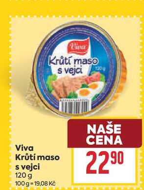 Viva Krůtí maso s vejci 120 g