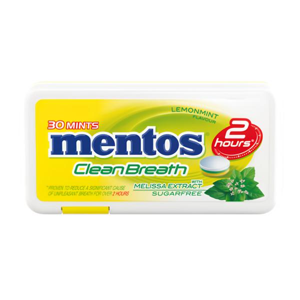 Mentos CleanBreath Lemon Melissa funkční bonbony