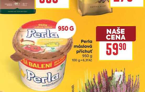 Perla máslová příchuť 950 g