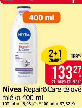 Nivea Repair&Care tělové mléko 400 ml