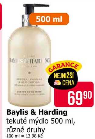 Baylis & Harding tekuté mýdlo 500 ml, různé druhy