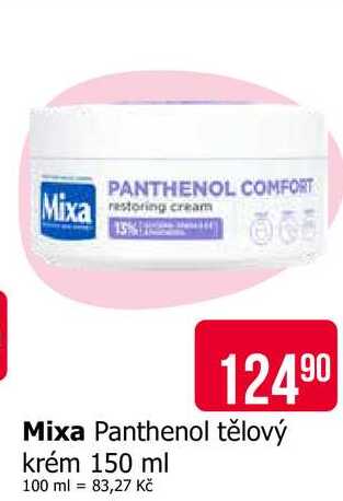 Mixa Panthenol tělový krém 150 ml