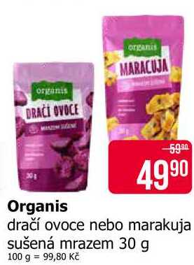 Organis dračí ovoce nebo marakuja sušená mrazem 30 g