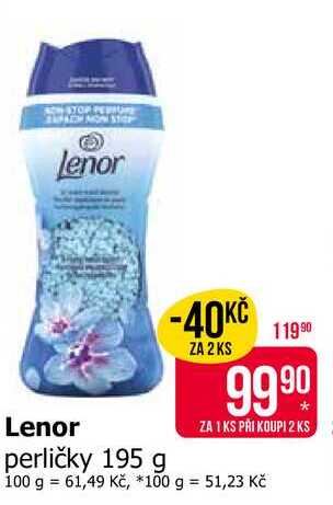 Lenor Unstoppables Vonné Perličky 195g, vybrané druhy