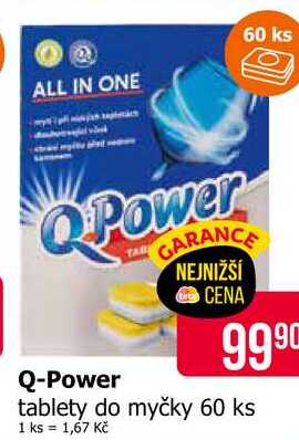 Q-Power tablety do myčky 60 ks