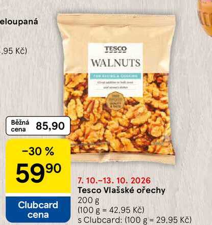 Tesco Vlašské ořechy, 200 g
