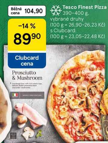Tesco Finest Pizza, 390-400 g