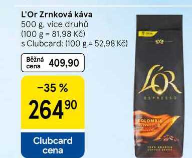 L'Or Zrnková káva, 500 g, více druhů
