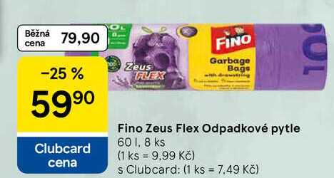 Fino Zeus Flex Odpadkové pytle, 60 l, 8 ks