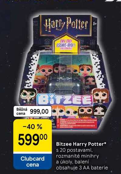 Bitzee Harry Potter, s 20 postavami, rozmanité minihry a úkoly, balení obsahuje 3 AA baterie 