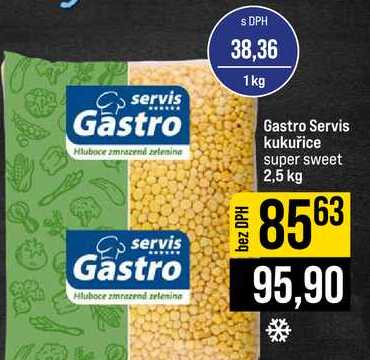 Gastro Servis kukuřice super sweet 2,5 kg 