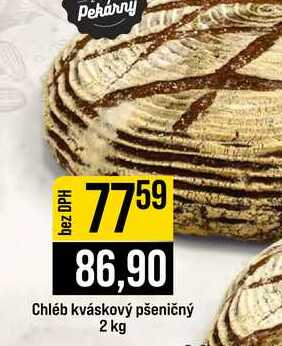 Chléb kváskový pšeničný 2 kg