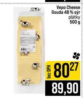 Vepo Cheese Gouda 48 % sýr plátky 500 g
