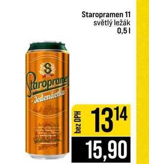 Staropramen 11 světlý ležák 0,5l