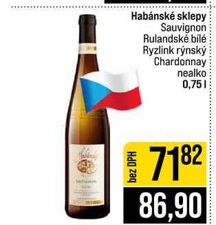Habánské sklepy Sauvignon Rulandské bílé Ryzlink rýnský Chardonnay nealko 0,75l