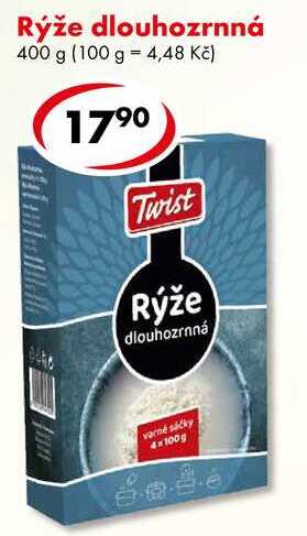 Rýže dlouhozrnná, 400 g 