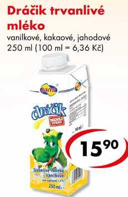 Dráčik trvanlivé mléko, 250 ml