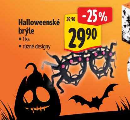 Halloweenské brýle 1ks