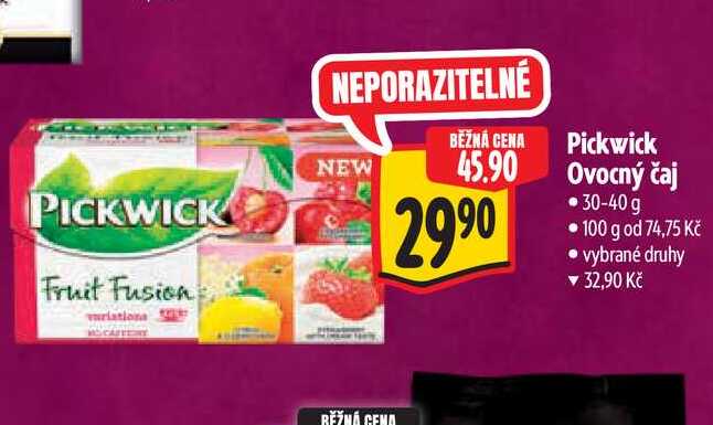   Pickwick Ovocný čaj   30-40 g  