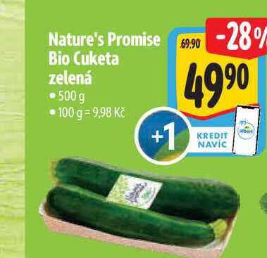 Nature's Promise Bio Cuketa zelená 500g