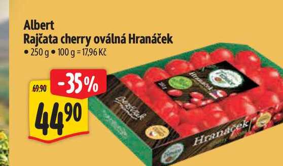 Albert Rajčata cherry oválná Hranáček 250 g