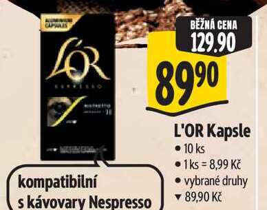 L'OR Kapsle 10 ks