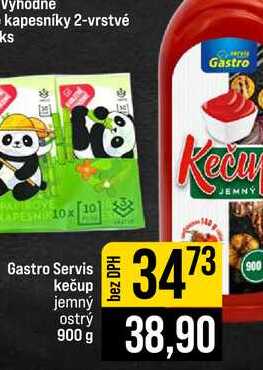 Gastro Servis kečup jemný ostrý 900 g