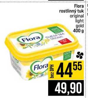 Flora rostlinný tuk original light gold 400 g