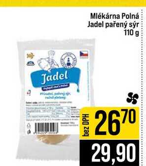Mlékárna Polná Jadel pařený sýr 110 g 