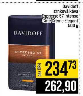 Davidoff zrnková káva Espresso 57 Intense Café Créme Elegant 500 g 
