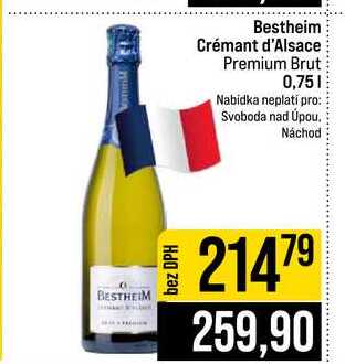 Bestheim Crémant d'Alsace Premium Brut 0,75l