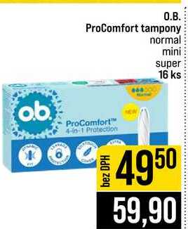 O.B. ProComfort tampony normal mini super 16 ks 