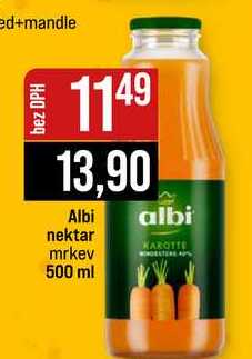 Albi nektar mrkev 500 ml 