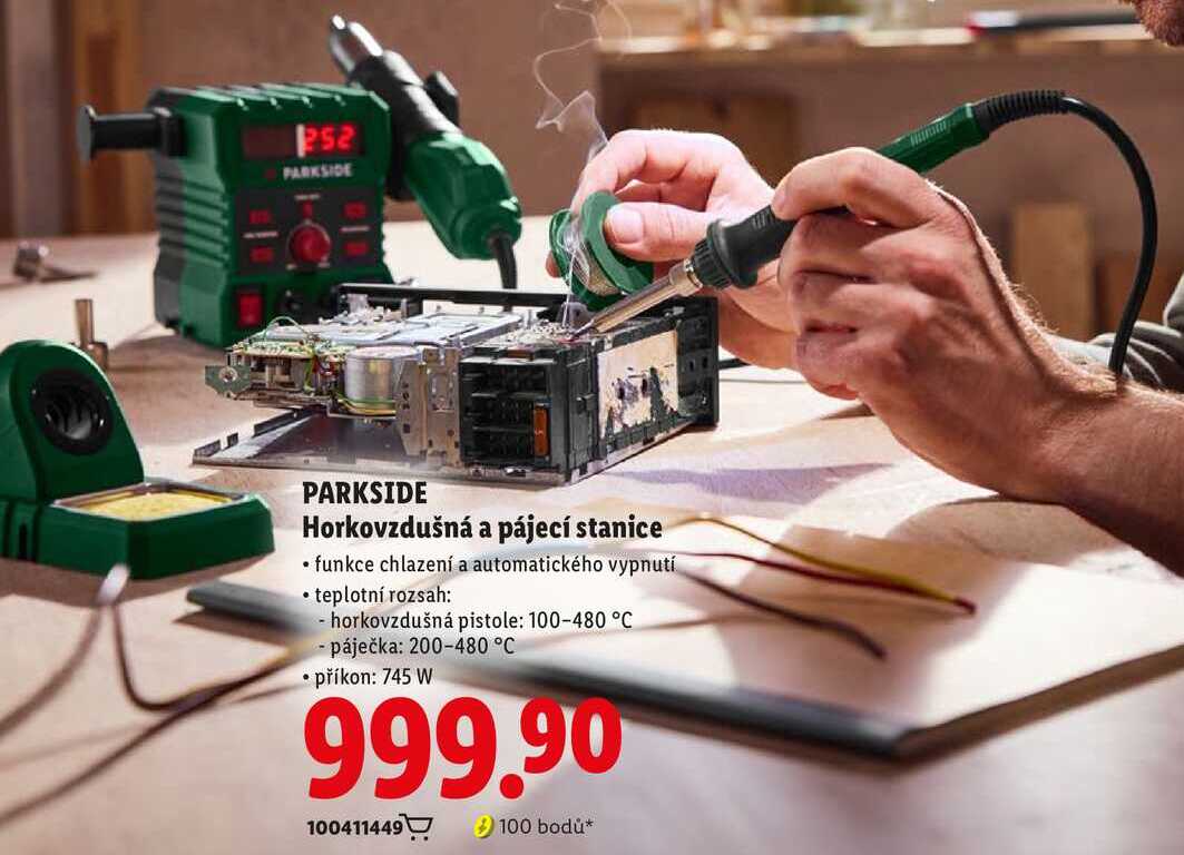 PARKSIDE Horkovzdušná a pájecí stanice 