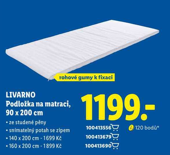 LIVARNO Podložka na matraci, 90 x 200 cm 
